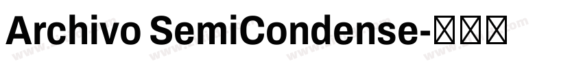 Archivo SemiCondense字体转换
